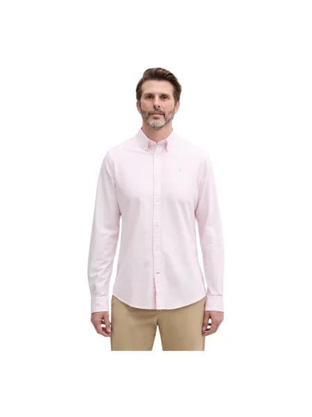 Barbour koszula Striped Oxtown Tailored Shirt różowa