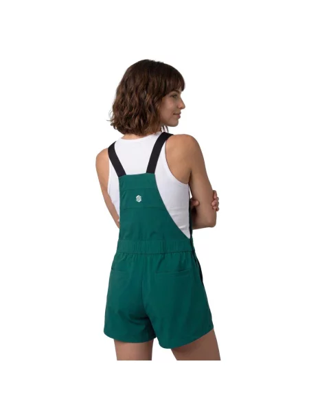 Wodoodporne spodenki trekkingowe z szelkami Siroko Kootenay Short-W Gree zielone