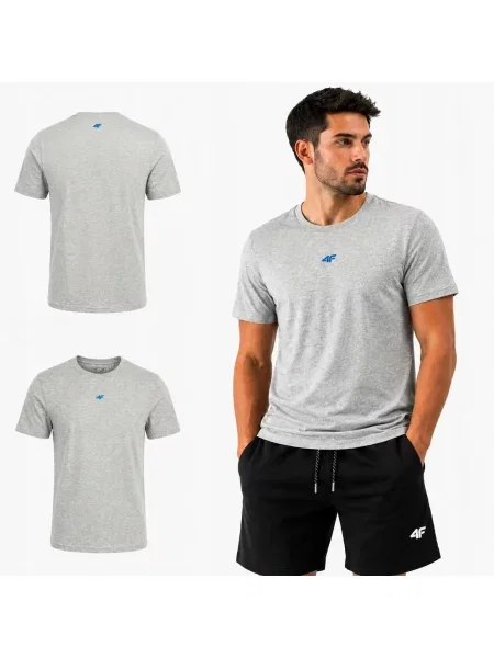 T-SHIRT 4F KOSZULKA NA CO DZIEŃ KOLEKCJA LIMITOWANA szara