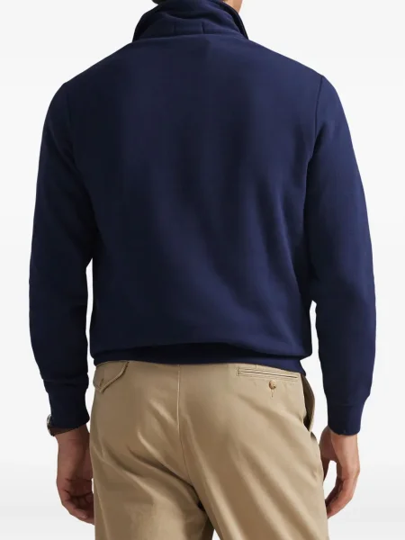 Tricou polo Polo Ralph Lauren cu dungi cu două rânduri de nasturi cu aplicații negru
