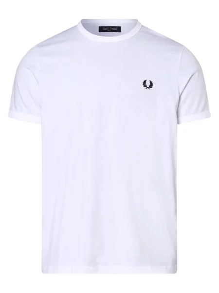 Fred Perry t-shirt Ringer T-Shirt z aplikacją biały