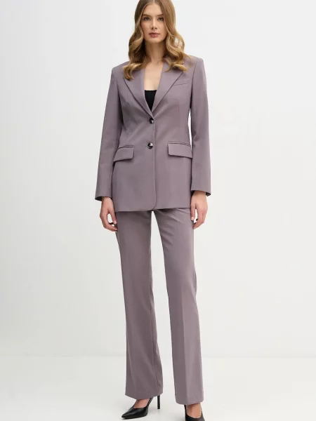 Піджак Sisley однобортний однотонний фіолетовий