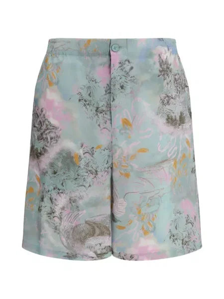 Pantaloni scurți Off-white cu imagine alb