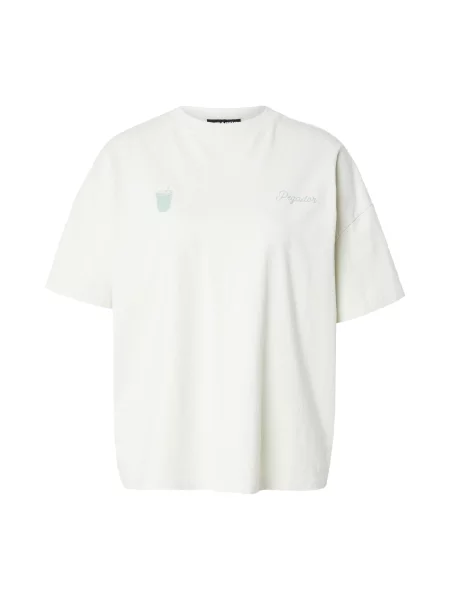 Pegador Tricou supradimensional ALBUFEIRA verde mentă / verde jad alb