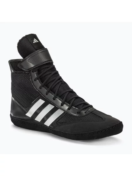 Buty bokserskie adidas Combat black/silver czarne
