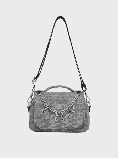 Сумка Diesel с сердечками серая