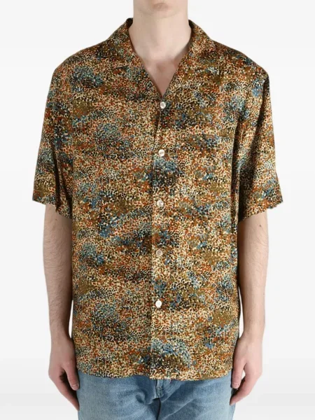 Krátká košile Saint Laurent hnědá