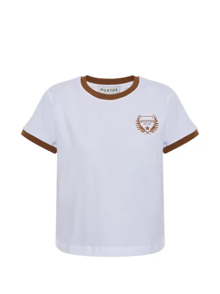 Tricou Munthe cu broderie alb