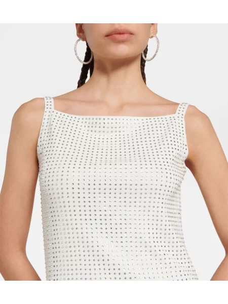 Rochie Aya Muse de cristal alb