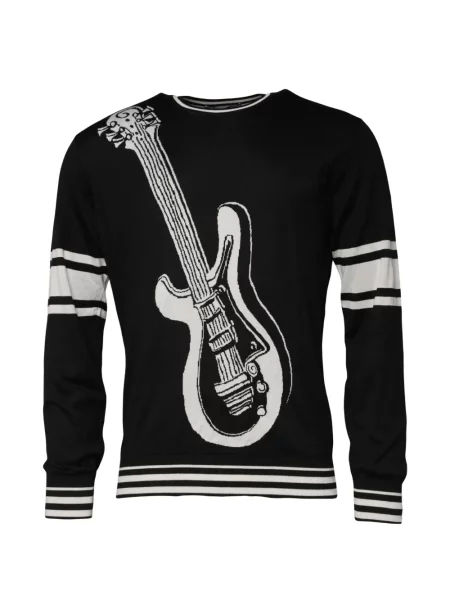 Pulover Dolce & Gabbana cu dungi negru