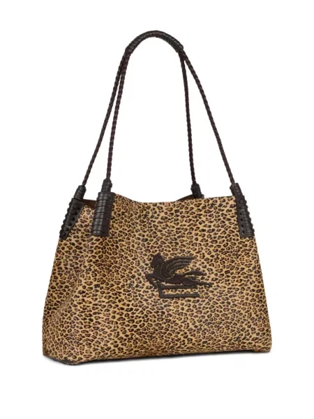 Geantă Etro cu imagine cu model leopard