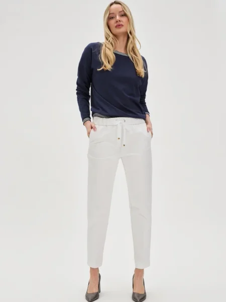 Pantaloni Marisse alb