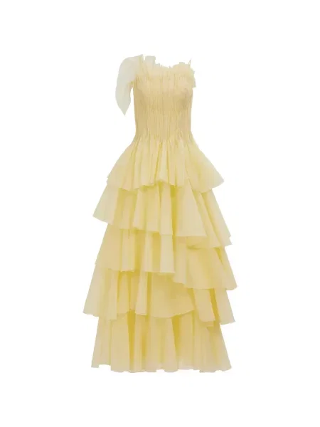 Rochie maxi Aje galben