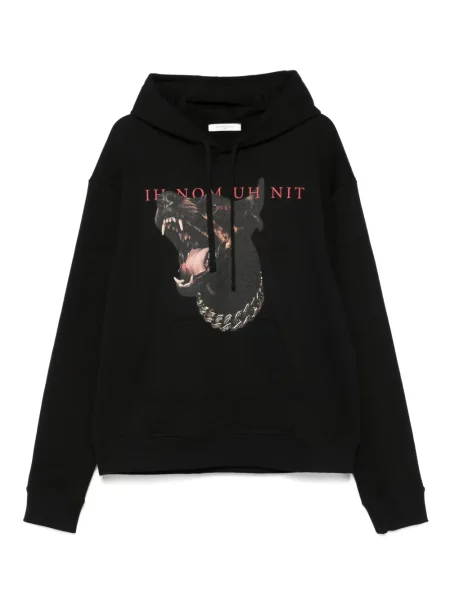 Hanorac cu glugă Ih Nom Uh Nit cu imagine negru
