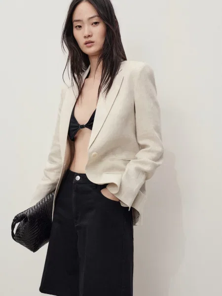 Шорти джинсові MANGO темно-сірий сірі