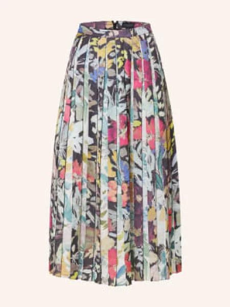 Ted Baker Skládaná Sukně Cornina tmavě / světle zelená / tmavě žlutá šedá