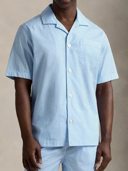 Polo Ralph Lauren koszula piżamowa niebieska