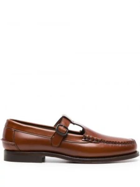 Pantofi loafer Hereu din piele maro