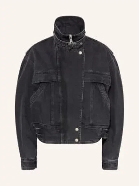 Marant Étoile Kurtka Jeansowa Joseline schwarz czarna