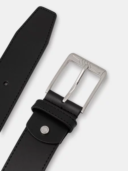Trussardi curea pentru bărbați din piele negru
