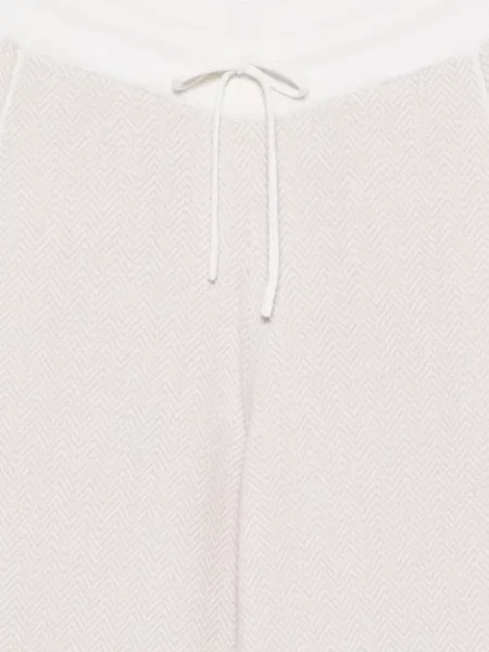 Pantaloni Eleventy tricotate cu model herringbone cu cordon