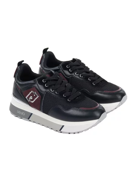Sneakersy Liu Jo skórzane czarne