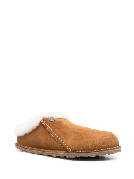 Zomšinės kambarinės šlepetės Birkenstock ruda