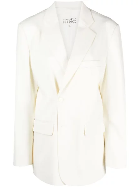 Marynarka Mm6 Maison Margiela asymetryczna biała