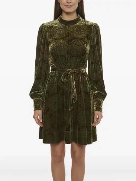 Rochie mini Barbour cu imagine verde