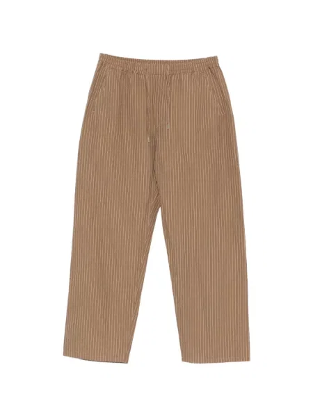 Pantaloni A Kind Of Guise cu dungi cu cordon maro