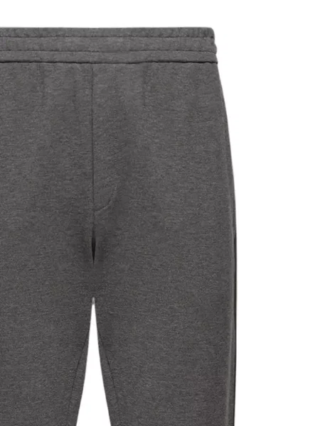Pantaloni Moncler alergare cu autograf gri