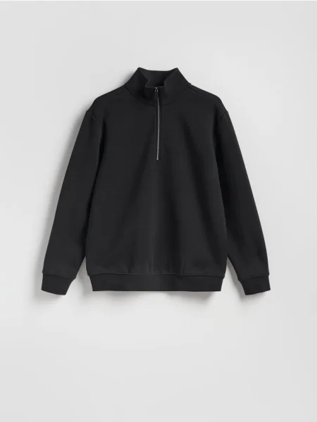 Reserved Hanorac monocromatic cu guler perkins negru