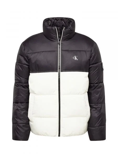 Geacă de blugi Calvin Klein Jeans alb