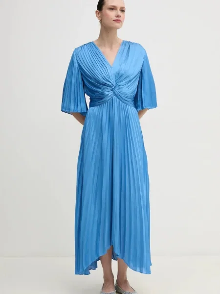 Joseph Ribkoff rochie maxi evazati albastru
