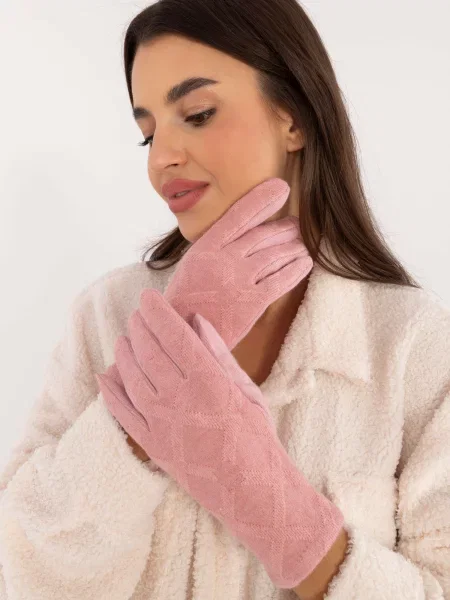 Mănuși Fashionhunters roz