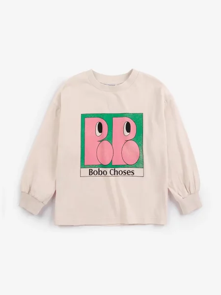 Bobo Choses tričko s dlhým rukávom detské béžová