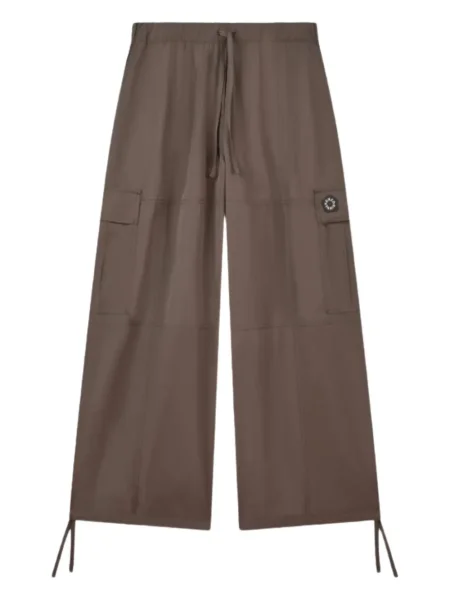 Pantaloni cargo Kenzo cu model floral maro