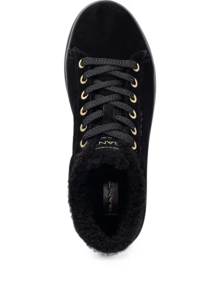 Sneakerși Gant din piele de căprioară negru