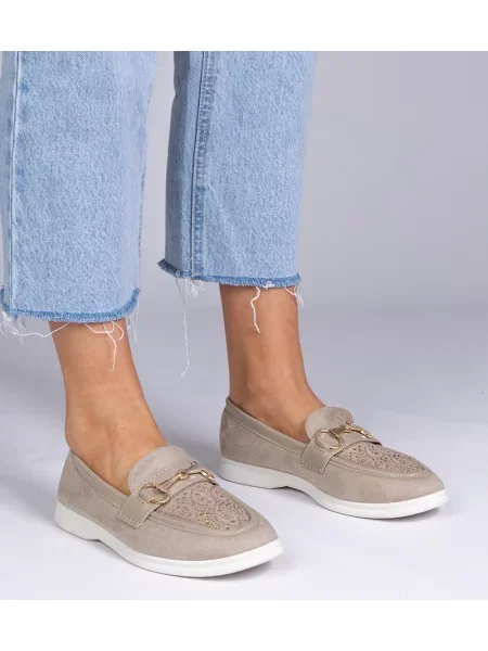 Semišové kamínky loafers D/ceo