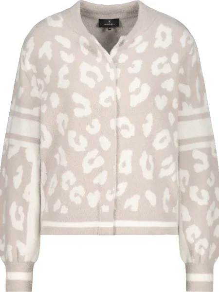 Monari Geacă tricotată bej deschis / murdar alb