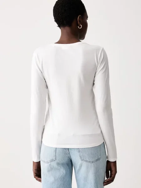 Marc O'Polo longsleeve z bawełną biała