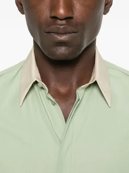 Cămașă Fendi din poplin verde