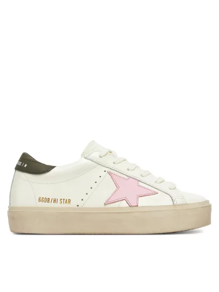 ★Golden Goose★ハイスター クラシック ウィズ リスト GOLDEN GOOSE Sneakersy Hi Star Classic With List Écru złote