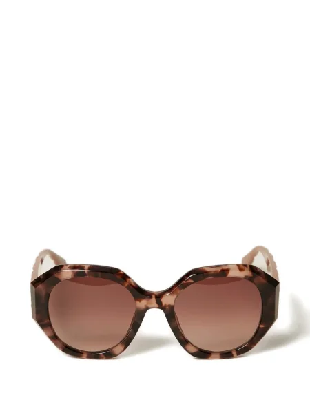 Ochelari de soare Twinset cu imprimeu geometric maro