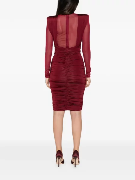 Rochie mini Babylone Paris cu volane roșu