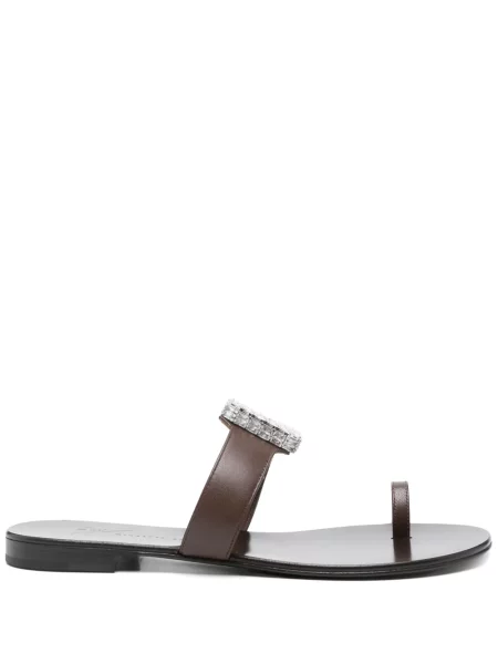 Papuci Giuseppe Zanotti din piele maro