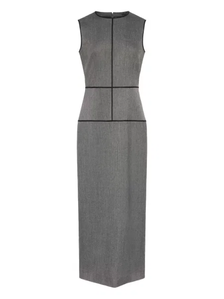 Rochie fără mâneci Mm6 Maison Margiela fără mâneci de costum gri