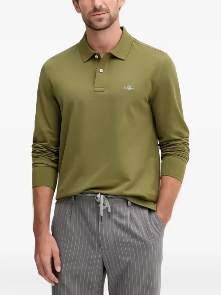 Tricou polo Gant verde