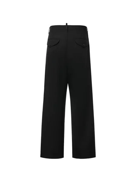 Pantaloni Dsquared2 cu cataramă negru