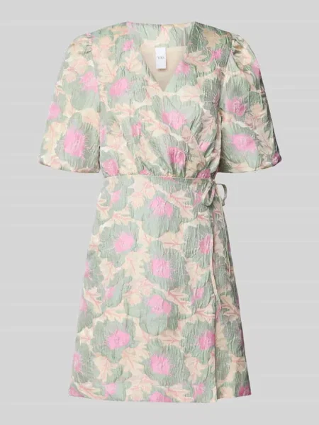 Sukienka koktajlowa w kopertowym stylu model ‘PINJE’ Y.a.s